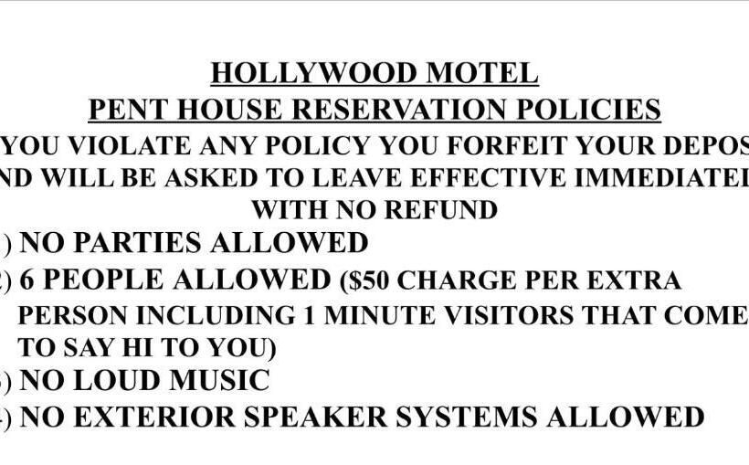 Апартаменты Пентхаус 1 Спальня, Hollywood Motel