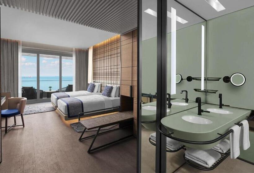 オーシャンビューデラックスルームバルコニー付き, Jw Marriott Hotel Istanbul Marmara Sea