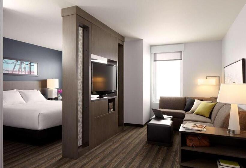带大床的标准工作室, Hyatt House Indianapolis Fishers