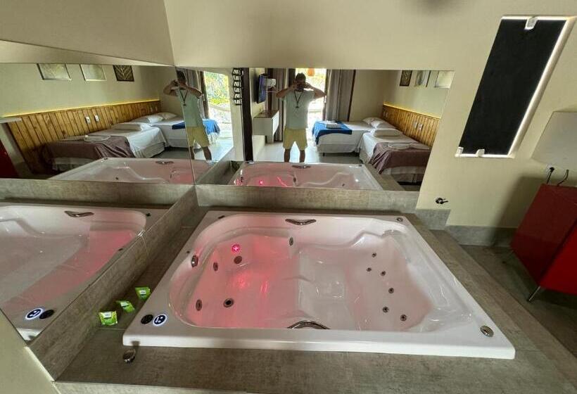 4인용 스탠다드 룸, Pousada Lua Nova Charmosa   Chalés Com Hidro E Jacuzzi