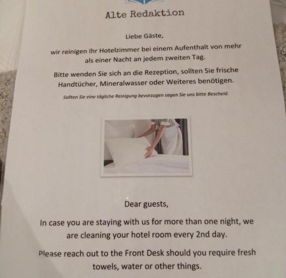 Номер Стандарт Индивидуальный, Alte Redaktion
