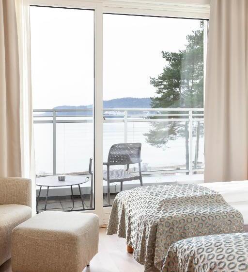 海景标准间带阳台, Rosfjord Strand