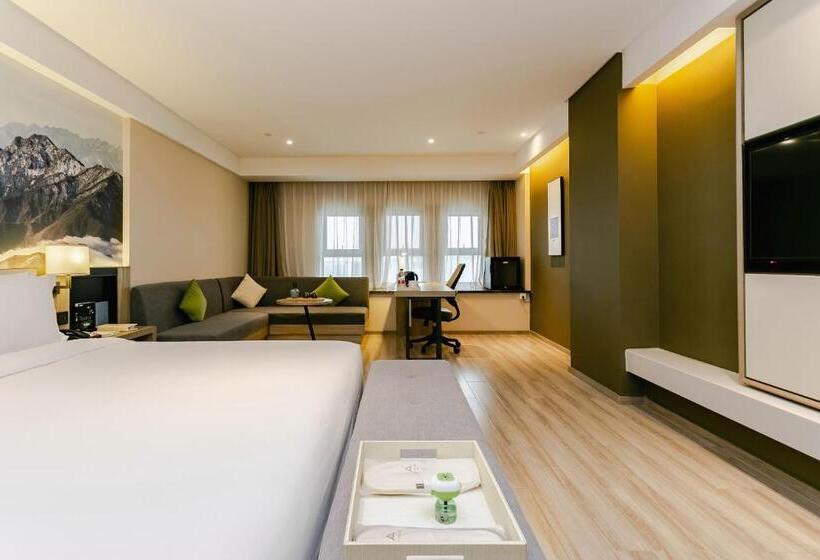 اتاق استاندارد با تخت بزرگ, Atour Hotel Chengdu Shuangliu International Airport