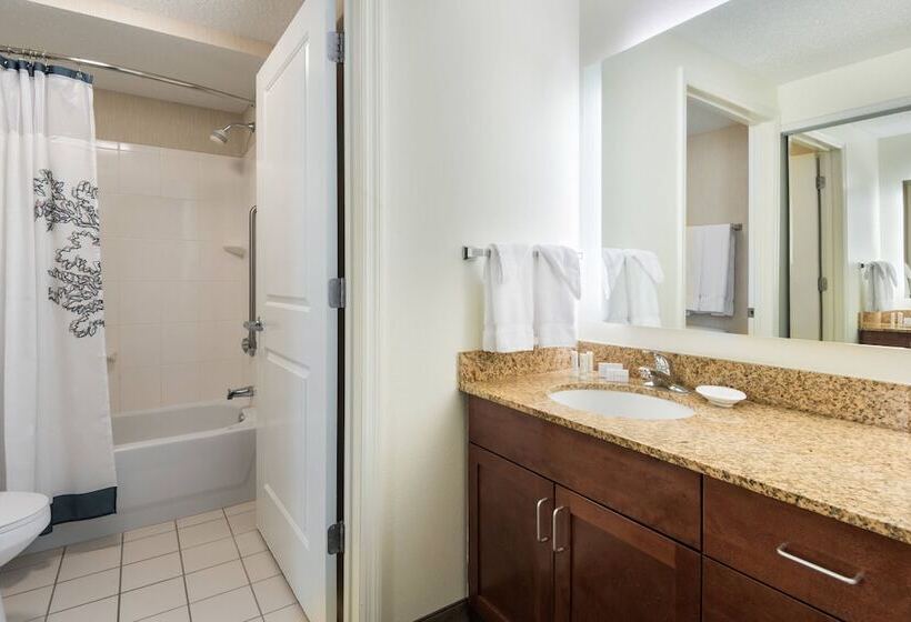带2个卧室的套房, Residence Inn By Marriott St. Louis Downtown