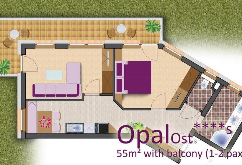 Апартаменты Superior 2 Спальни, Apart Central – Premium Mountain&garden