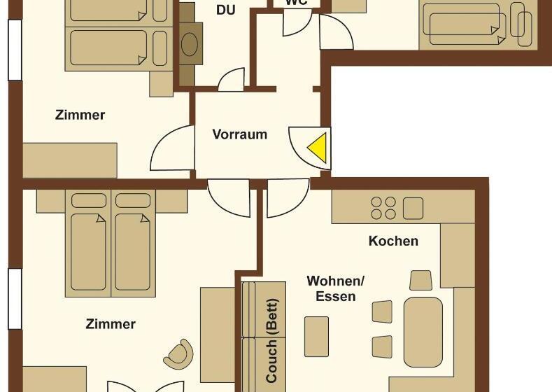 Апартаменты 1 Спальня, Landhaus Kaiserblick