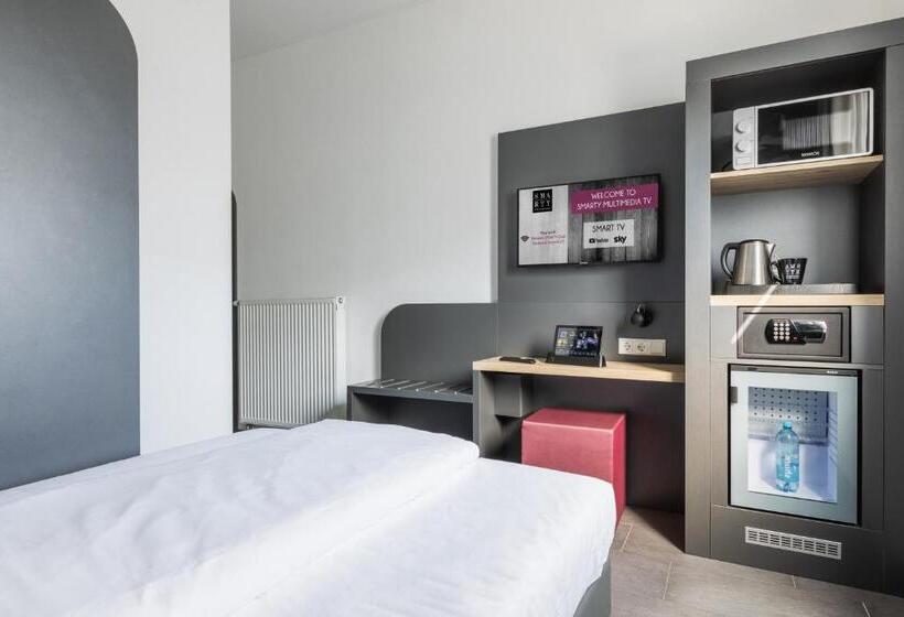 اتاق استاندارد یک نفره, SMARTY Airport Cologne Hotel - KONTAKTLOSER SELF CHECK-IN
