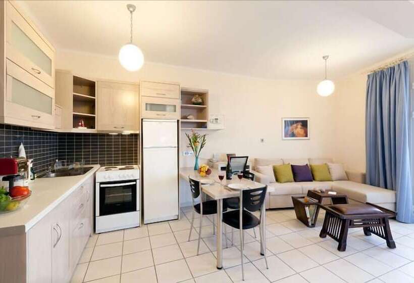 آپارتمان 1 خوابه با بالکن و چشمانداز دریا, Giorgi S Blue Apartments