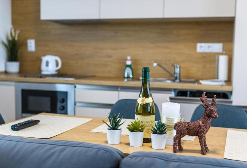 Апартаменты Deluxe 1 Спальня, Apartmány Nmnm Rezidence Nad Městem