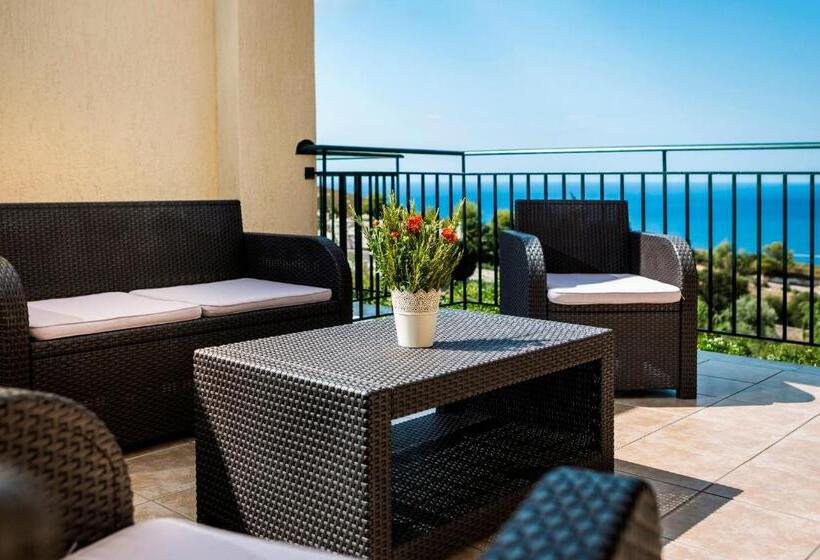 1침실 수피리어 아파트 바다 전망, Dionysos Village Resort