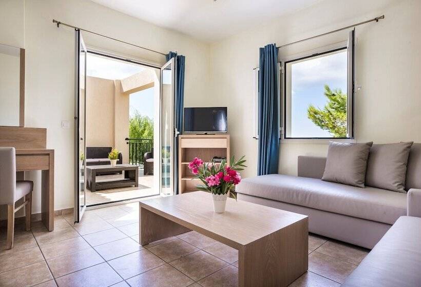1침실 수피리어 아파트 바다 전망, Dionysos Village Resort