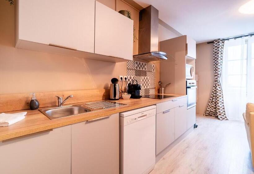 آپارتمان 2 خوابه, Mon Appart Hôtel   Gare De Limoges   Charmant Duplex 1 Et 2 Chambres   Parking En Supp