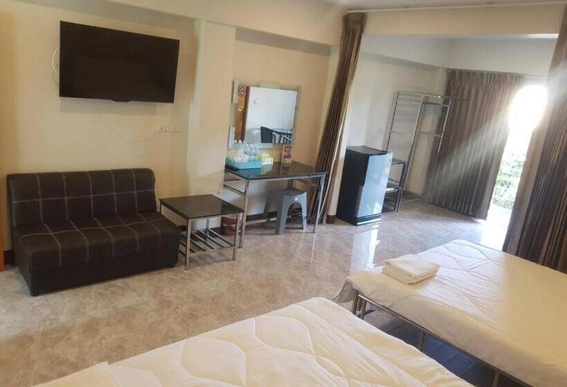 Апартаменты 1 Спальня с Балконом, Dd Residence Sai5 Salaya ห้องพัก ดีดี สาย5 ศาลายา