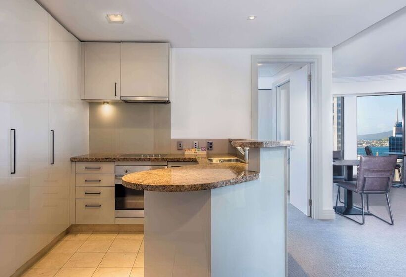 침실 2개 스위트, Avani Metropolis Auckland Residences