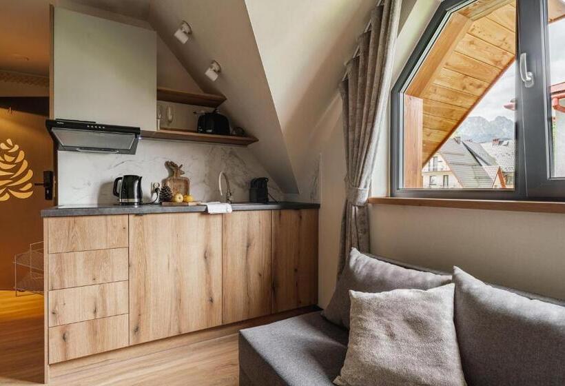 آپارتمان 1 خوابه با بالکن, Apartamenty Jedlina
