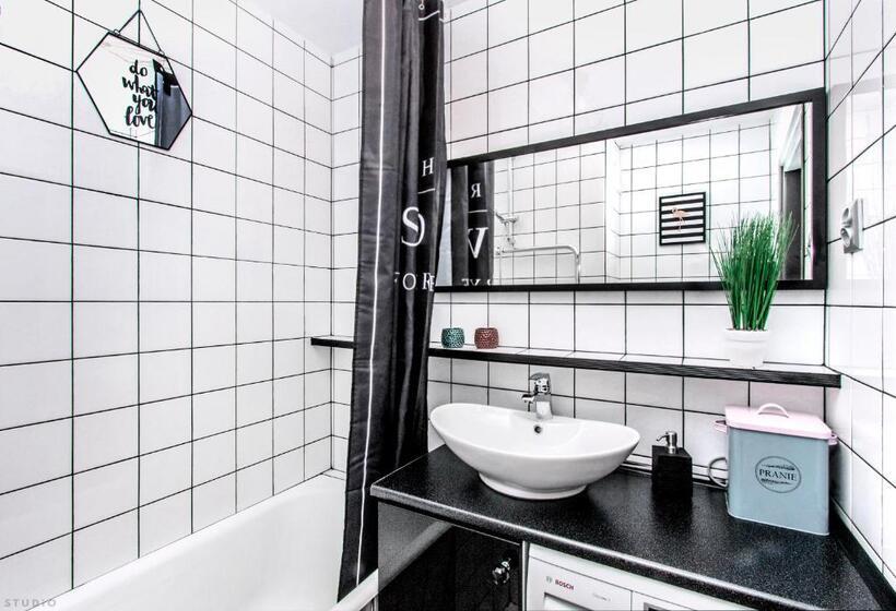 اتاق استاندارد یک تخته با سرویس بهداشتی مشترک, Clicktheflat Hoża Street Apart Rooms