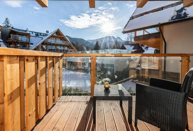 Королевские апартаменты с 1 спальней, Aparthotel Royal Resort Spa Zakopane