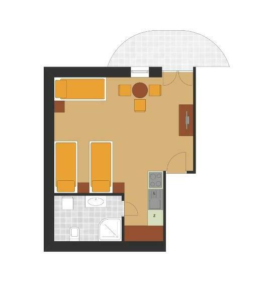 Студио Стандарт с Балконом, Villa Jura Pokoje Gościnne