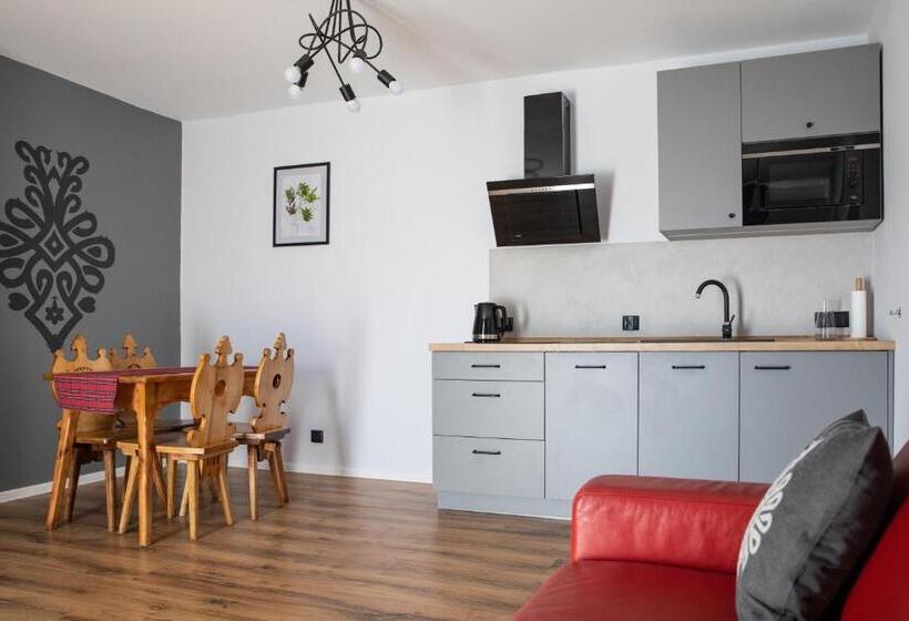 Апартаменты 1 Спальня с Террасой, 5 Wierchów Apartamenty