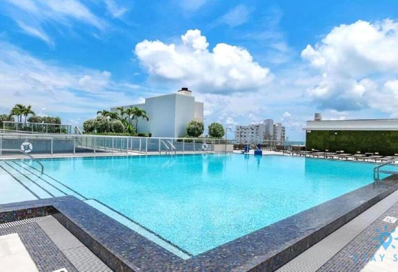 خانه 1 خوابه, Coolest Apartment Rooftop Pool Hot Tub