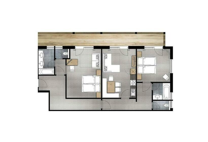 Апартаменты 2 Спальни, Gurglhof Apartmenthaus
