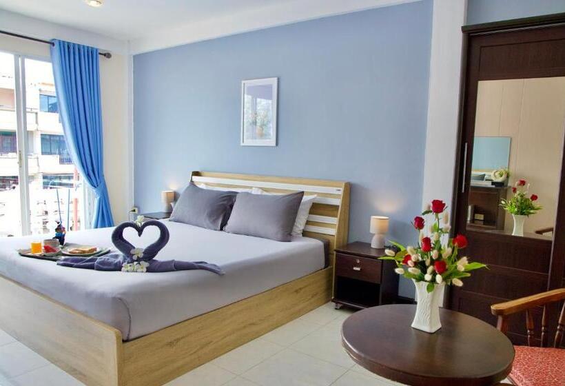 Номер Стандарт Вид на Море с Балконом, Golden Guesthouse By The Beach Cha Am