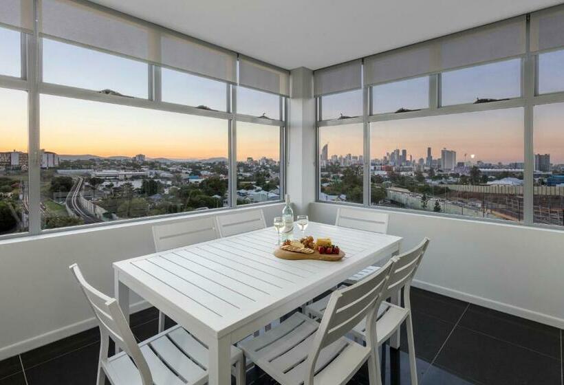 침실 2개 아파트, Oaks Brisbane Woolloongabba Suites