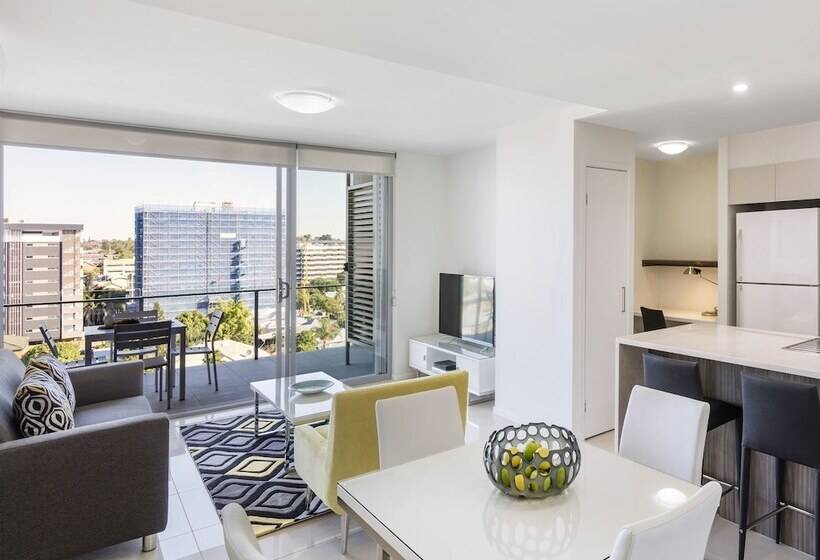 침실 1개 이그제큐티브 아파트, Oaks Brisbane Woolloongabba Suites