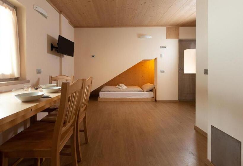 آپارتمان 1 خوابه با چشم‌انداز, Meublè Adler   Rooms & Mountain Apartments