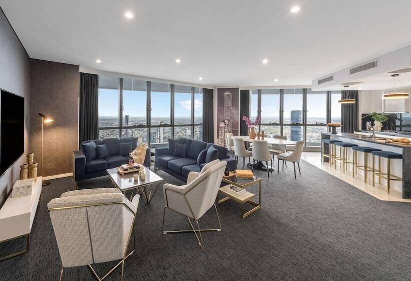 1침실 펜트하우스 아파트, Meriton Suites Herschel Street, Brisbane