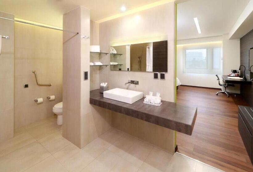 身障者適用キングサイズベッドルーム, Holiday Inn Express Mexico Aeropuerto, An Ihg