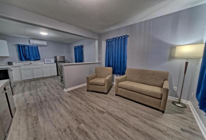 شقة غرفة واحدة مطلة على حمام السباحة, Aqua View Motel