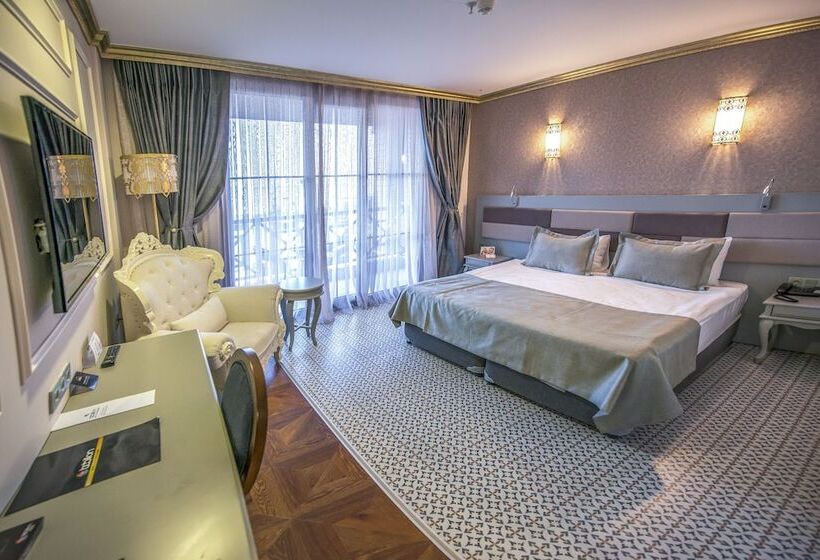 اتاق لوکس با چشم‌انداز دریا, Babillon Hotel Spa & Restaurant