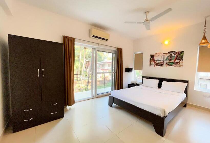 带1个卧室的公寓, Rainforest Enclave, Arpora   10 Mins To Baga Beach