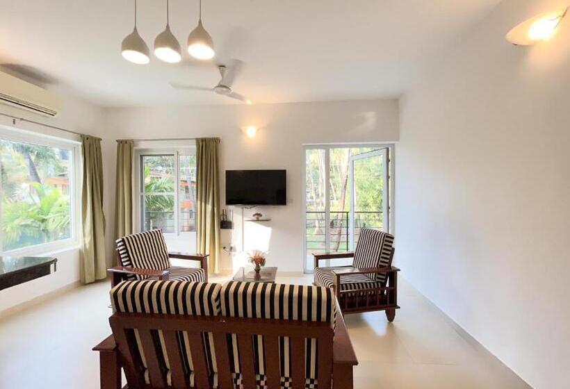 带1个卧室的公寓, Rainforest Enclave, Arpora   10 Mins To Baga Beach