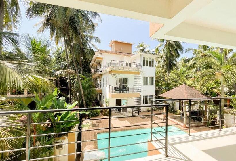 带1个卧室带泳池的公寓, Rainforest Enclave, Arpora   10 Mins To Baga Beach