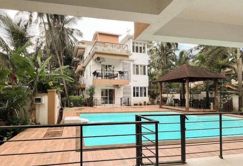 带1个卧室带泳池的公寓, Rainforest Enclave, Arpora   10 Mins To Baga Beach