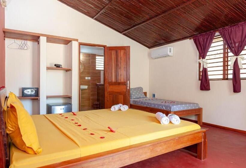 اتاق استاندارد سه تخته با چشم‌انداز استخر, Blue Sky Resort