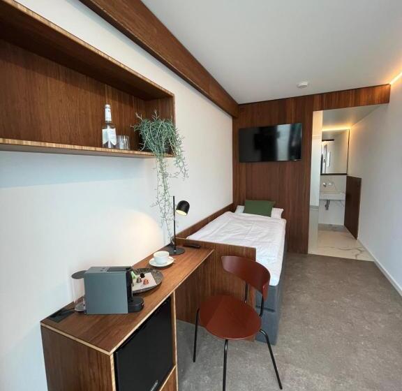 标准单人间, Tin Inn L Hückelhoven Einfach Gut   Das Hotel Aus Hochwertig Ausgebauten überseecontainern