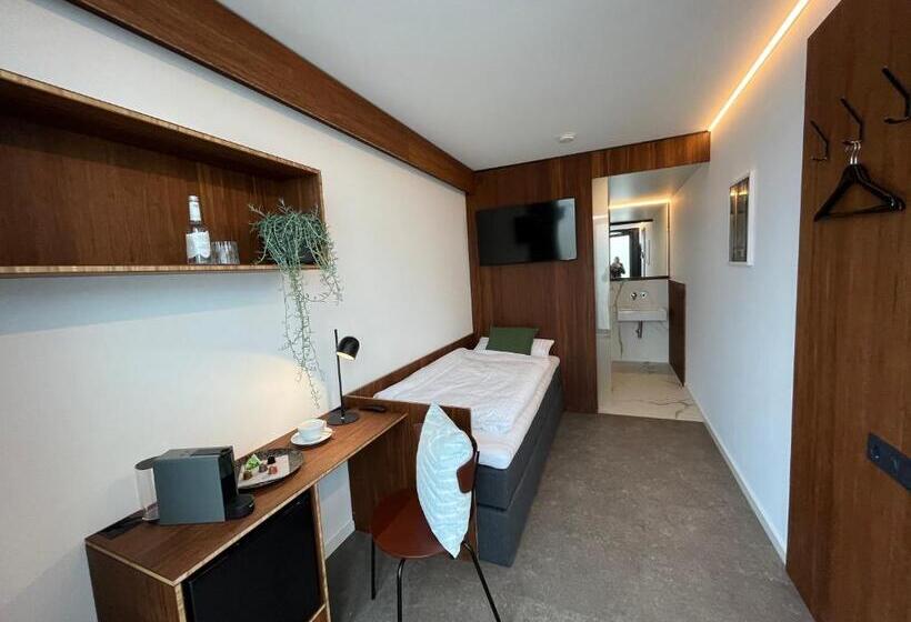 标准单人间, Tin Inn L Hückelhoven Einfach Gut   Das Hotel Aus Hochwertig Ausgebauten überseecontainern
