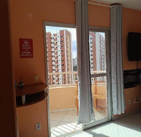 Апартаменты 1 Спальня с Балконом, Thermas Place Apartamento