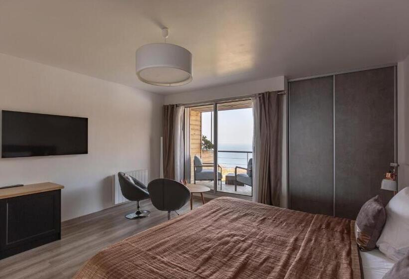 اتاق لوکس با چشم‌انداز دریا, Domaine Du Grand Bec
