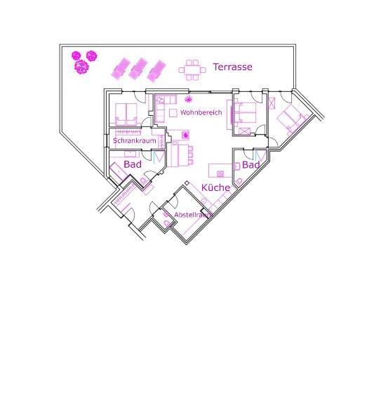 Апартаменты Пентхаус 1 Спальня, Aparthotel Alptirol