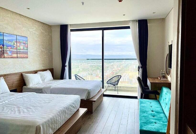 اتاق استاندارد چهار تخته با چشم‌انداز دریا, Venus Apartment   Apec Mandala Phú Yên