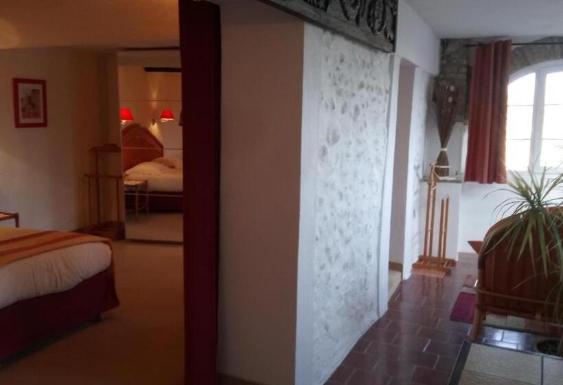 اتاق اساندارد با چشم‌انداز جانبی به دریا, Chambres D'hôtes Les Terrasses Du Soleil