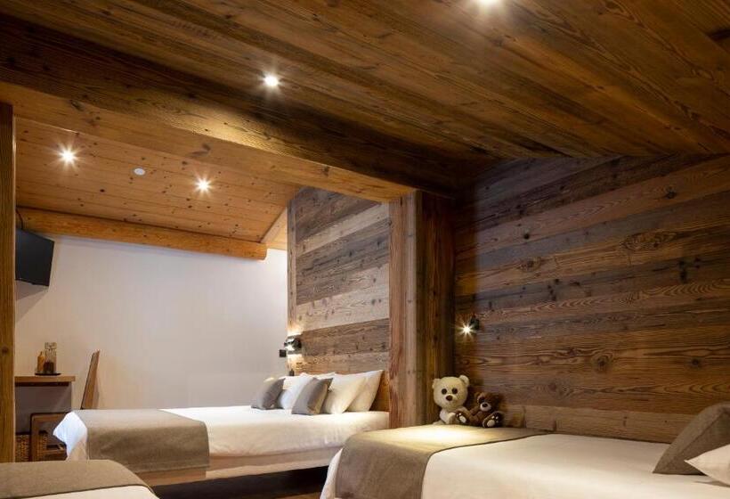 غرفة عائلية, Hôtel Et Spa Le Vermont