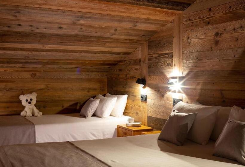 غرفة عائلية, Hôtel Et Spa Le Vermont