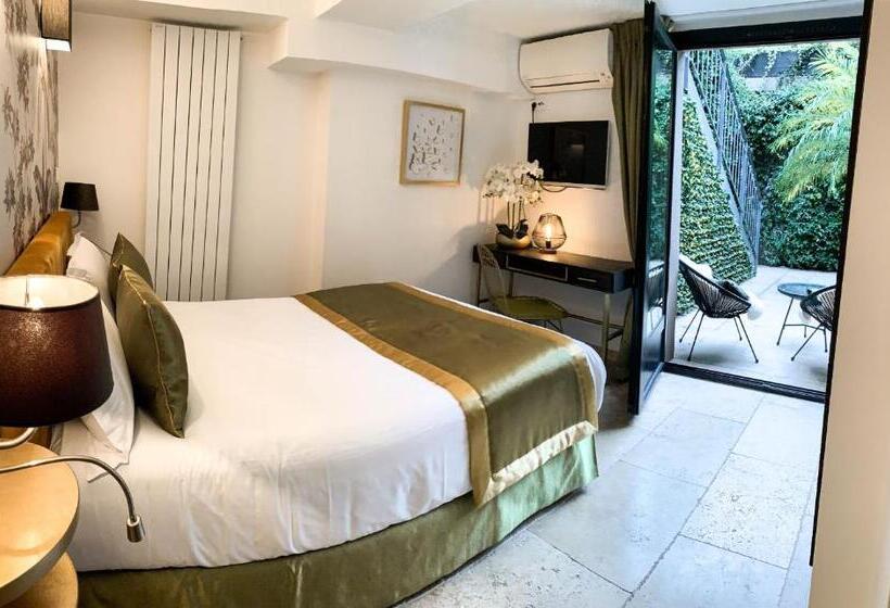 Quarto Deluxe com Terraço, Villa Pruly Hotel Cannes Centre