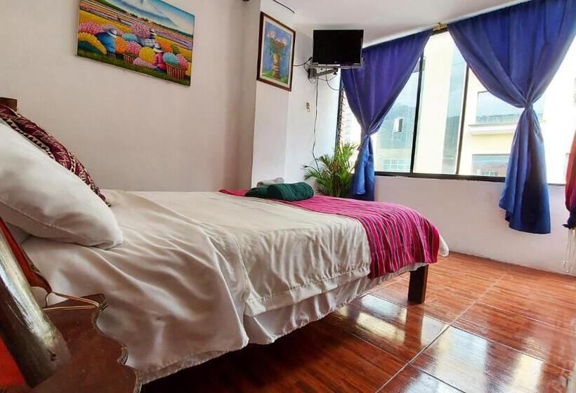 带城市景观的标准间, Erupcion Art Hotel & Hostel