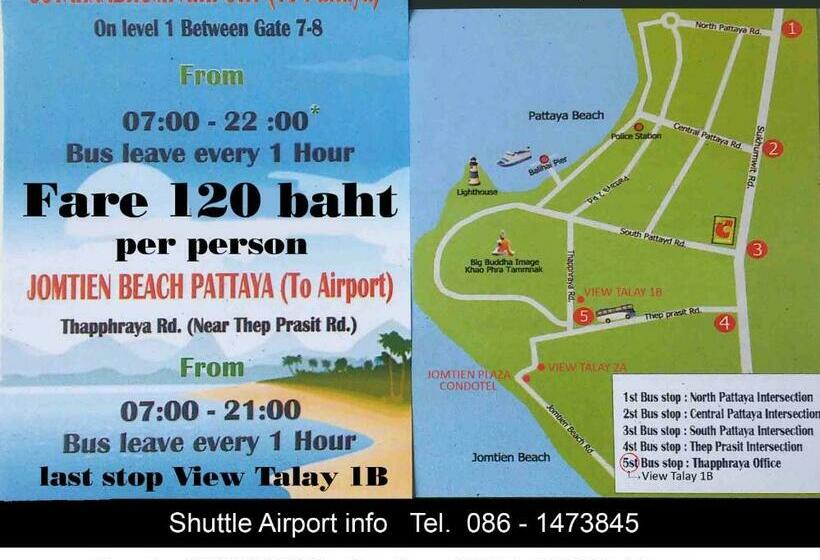 家庭间, B&b View Talay 1 Jomtien Pattaya
